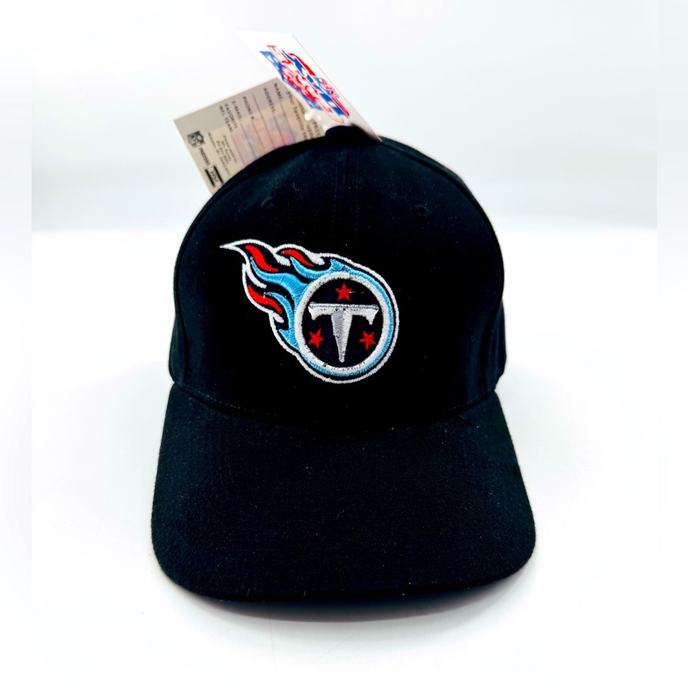 Tennessee Titans Hat Twins Enterprise OS Blk Embroidered Logo Vtg NEW Football